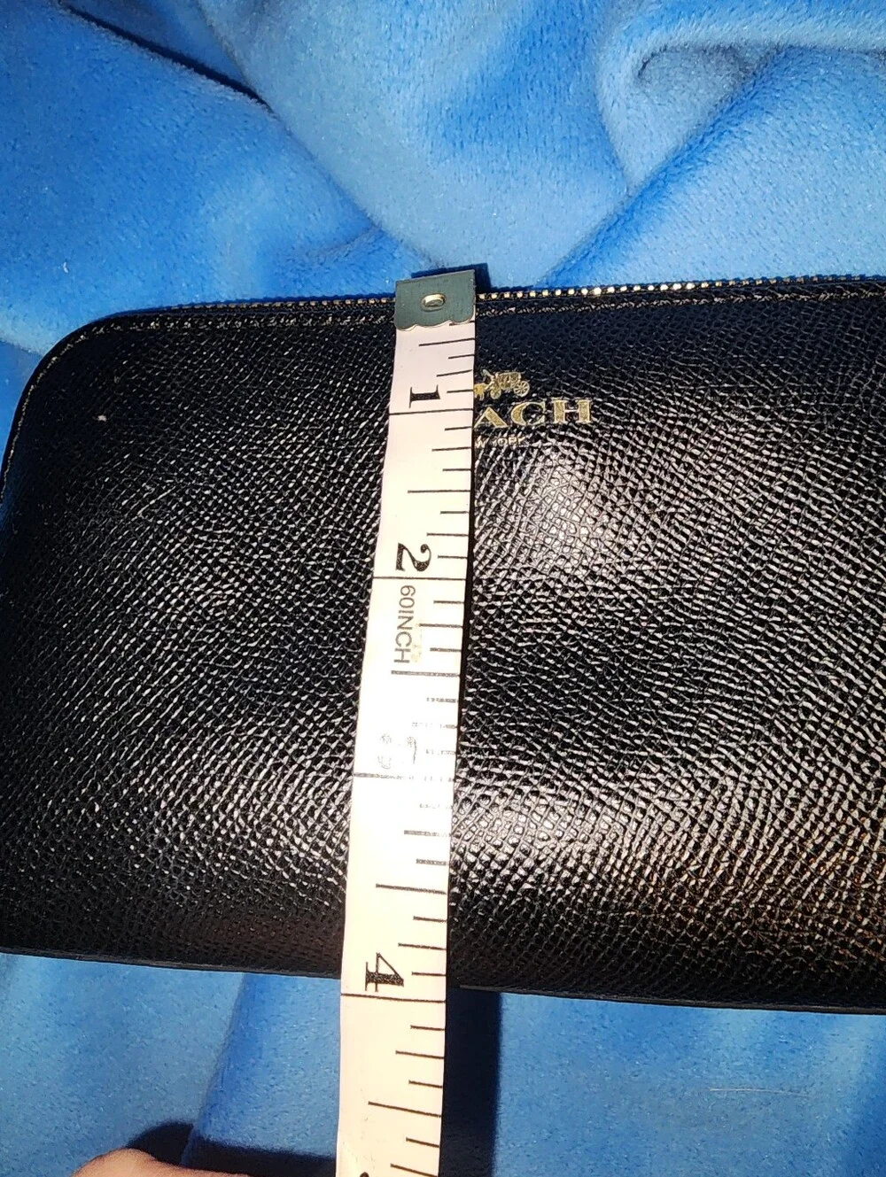 Coach black leather